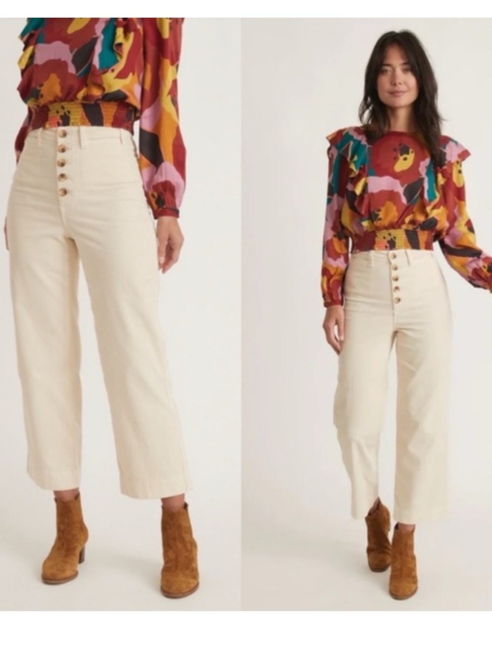Zara Denim wide leg cargo pants - Picture 12 of 12